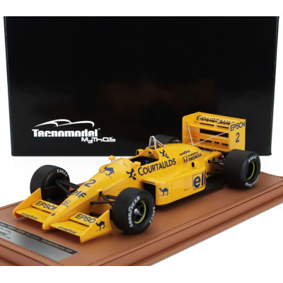 TECNOMODEL LOTUS F1  100T TEAM CAMEL HONDA N 2 HOCKENHEIM GERMAN GP 1988 SATORU NAKAJIMA - YELLOW 1/18