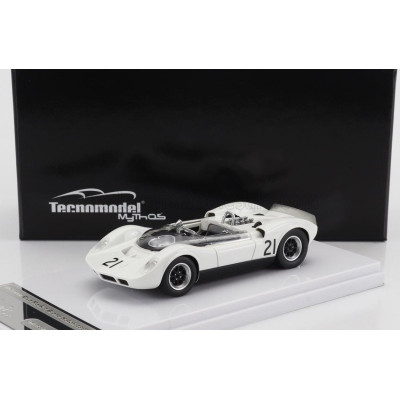 TECNOMODEL McLAREN ELVA MARK 1 N 21 GUARDS TROPHY BRAND HATCH 1965 G.HILL - WHITE 1/43