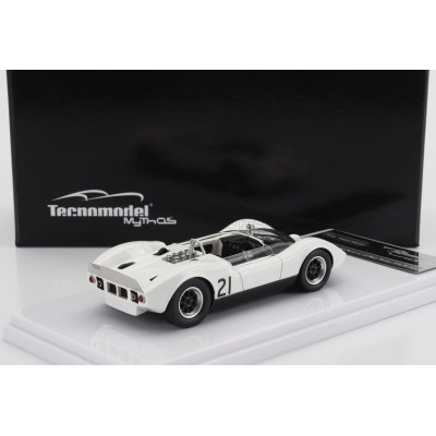 TECNOMODEL McLAREN ELVA MARK 1 N 21 GUARDS TROPHY BRAND HATCH 1965 G.HILL - WHITE 1/43