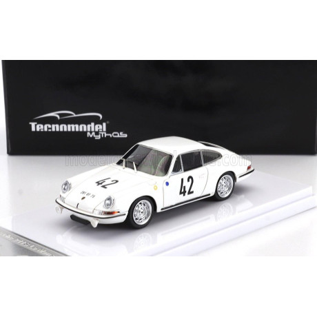 TECNOMODEL PORSCHE 901 911 S TEAM AUGUSTE VEUILLET N 42 24h LE MANS 1967 R.BUCHET - H.LINGE - WHITE 1/43