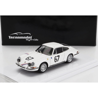 TECNOMODEL PORSCHE 901 911 S TEAM P.BOUTIN N 67 24h LE MANS 1967 P.BOUTIN - P.SANSON - WHITE 1/43