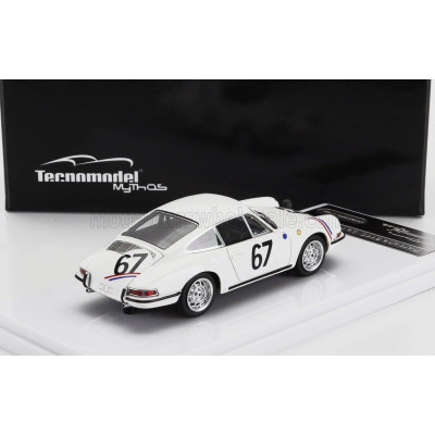 TECNOMODEL PORSCHE 901 911 S TEAM P.BOUTIN N 67 24h LE MANS 1967 P.BOUTIN - P.SANSON - WHITE 1/43