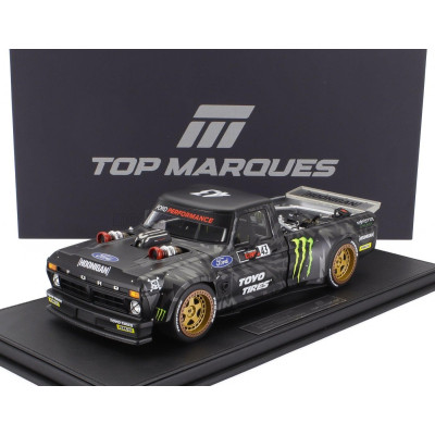 TOPMARQUES FORD USA F-150 PICK-UP N 43 HOONIGAN 2018 KEN BLOCK - BLACK WHITE 1/18