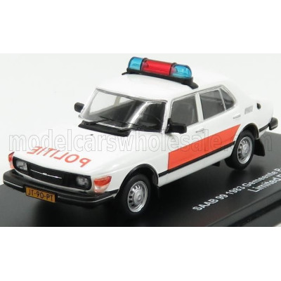 TRIPLE9 SAAB 99 GEMEENTE POLITIE CULEMBORG POLICE 1983 - WHITE ORANGE 1/43