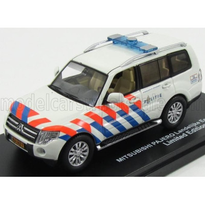 TRIPLE9 MITSUBISHI PAJERO LANDELIJKE EENHEID POLITIE 2013 - WHITE ORANGE BLUE 1/43