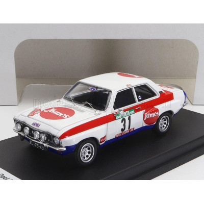 TROFEU OPEL ASCONA (night version) N 31 RALLY PORTUGAL 1978 J.ORTIGAO - M.SOTTOMAYOR - WHITE RED 1/43
