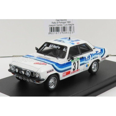 TROFEU OPEL ASCONA (night version) N 31 RALLY PORTUGAL 1980 J.SANTOS - L.ALEGRIA - WHITE BLUE 1/43