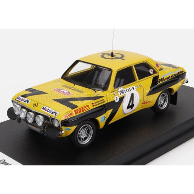 TROFEU OPEL ASCONA (night version) N 4 RALLY MONTECARLO 1975 W.ROHRL - C.BILLSTAM - YELLOW BLACK 1/43