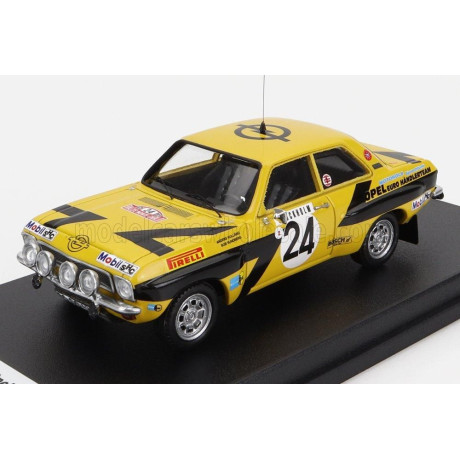 TROFEU OPEL ASCONA (night version) N 24 RALLY MONTECARLO 1975 A.KULLANG - C.G.ANDERSSON - YELLOW BLACK 1/43