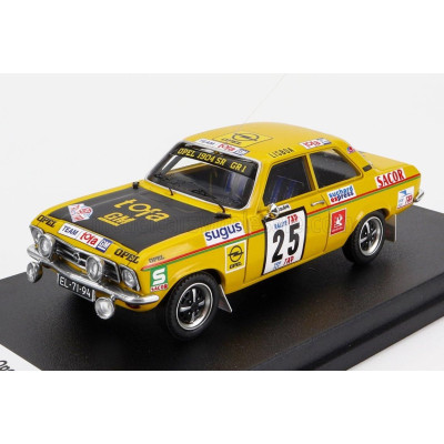 TROFEU OPEL ASCONA (night version) N 25 RALLY TAP 1973 M.QUEPE - M.AMARAL - YELLOW BLACK 1/43