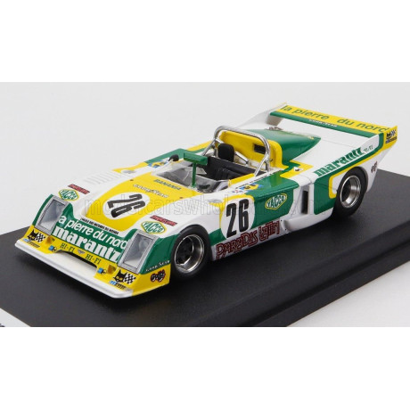 TROFEU CHEVRON B36 2.0L S4 TEAM SOCIETE RACING N 26 24h LE MANS 1979 P.ROUSSELOT - M.DUBOIS - M.MENANT - WHITE GREEN YELLOW 1/43