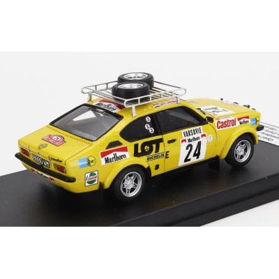 TROFEU OPEL KADETT GT/E (night version) N 24 RALLY MONTECARLO 1978 JERZY LANDSBERG - MAREK MUSZYNSKI - YELLOW 1/43