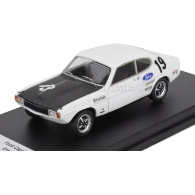 TROFEU FORD ENGLAND CAPRI 3000 GT WINNER Gr.1 RALLY VILA REAL 1971 ERNESTO NEVES - WHITE BLACK 1/43