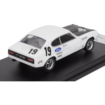 TROFEU FORD ENGLAND CAPRI 3000 GT WINNER Gr.1 RALLY VILA REAL 1971 ERNESTO NEVES - WHITE BLACK 1/43