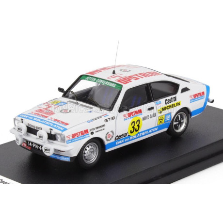 TROFEU OPEL KADETT GT/E (night version) N 33 RALLY MONTECARLO 1978 ROB SLOTEMAKER - ANDRE JETTEN - WHITE LIGHT BLUE 1/43