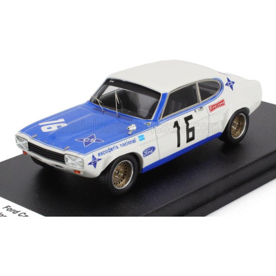 TROFEU FORD ENGLAND CAPRI 2300 GT N 16 WINNER RALLY VILA REAL 1971 JORGE DE BRAGATION - WHITE BLUE 1/43
