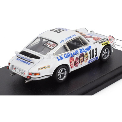 TROFEU PORSCHE 911 CARRERA RS COUPE N 103 TOUR AUTO 1973 HERVE BAYARD - RENE LIGONNET - WHITE 1/43