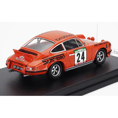 TROFEU PORSCHE 911 CARERA RS COUPE (night version) N 24 RALLY PORTUGAL 1979 ANTONIO DIEGUES - HENRIQUE ALEGRIA - ORANGE 1/43