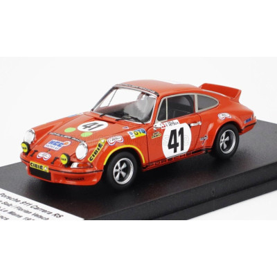 TROFEU PORSCHE 911 CARRERA RS COUPE N 41 24h LE MANS 1973 JEAN SELZ - FLORIAN VETSCH - ORANGE 1/43