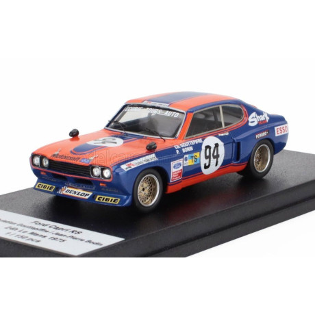 TROFEU FORD ENGLAND CAPRI 2600 RS TEAM ECURIE TOURS AUTO N 94 24h LE MANS 1975 CHRISTIAN GOUTTEPIFFRE - JEAN PIERRE BODIN - BLUE