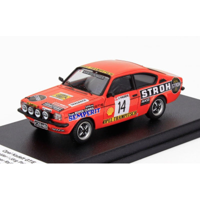 TROFEU OPEL KADETT GT/E (night version) N 14 2nd RALLY JANNER 1977 SEPP HAIDER - JORG PATTERMANN - ORANGE 1/43