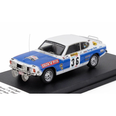 TROFEU FORD ENGLAND CAPRI 2600 (night version) N 36 RALLY TAP 1972 RONNY - ADRIAN GIANFALDONE - WHITE LIGHT BLUE 1/43
