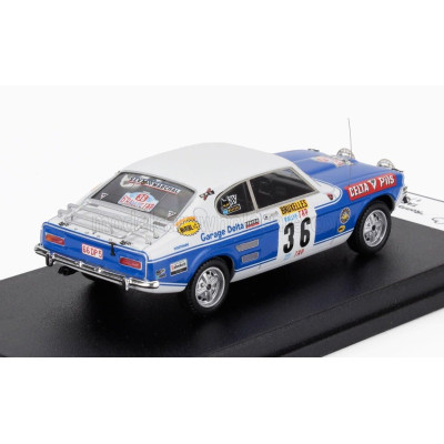 TROFEU FORD ENGLAND CAPRI 2600 (night version) N 36 RALLY TAP 1972 RONNY - ADRIAN GIANFALDONE - WHITE LIGHT BLUE 1/43
