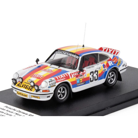 TROFEU PORSCHE 911 CARRERA RS COUPE (night version) N 33 RALLY MONTECARLO 1976 NICOLAS KOOB - NICO DEMUTH - VARIOUS 1/43