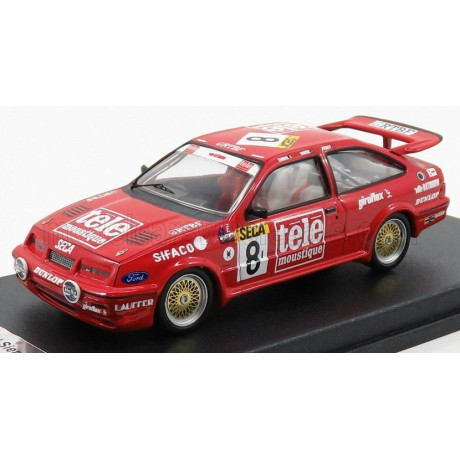 TROFEU FORD ENGLAND SIERRA COSWORTH N 8 24h SPA 1987 A.ROUSE - T.TASSIN - W.PERCY - RED 1/43