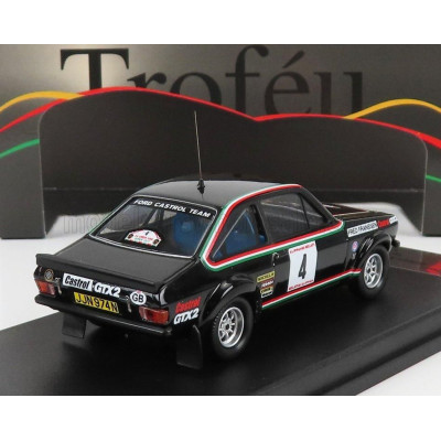 TROFEU FORD ENGLAND ESCORT MKII (night version) N 4 RALLY YPRES 1977 G.STAEPELAERE - F.FRANSSEN - BLACK 1/43