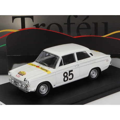 TROFEU FORD ENGLAND LOTUS CORTINA GT N 85 RALLY SPA-SOFIA-LIEGE 1964 G.STAEPELAERE - E.MEEUWISSEN - WHITE 1/43