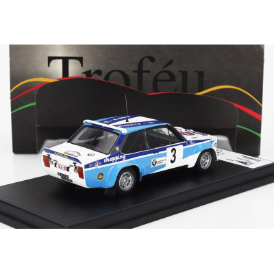 TROFEU FIAT 131 ABARTH WINNER RALLY CIRCUIT DES ARDENNES 1980 DIDI - ANDRE PAULY - WHITE BLUE 1/43