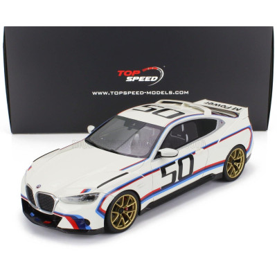 TRUESCALE BMW 3.0 CSL COUPE TEAM BMW MOTORSPORT N 50 JAHRE M POWER 2022 - WHITE 1/18