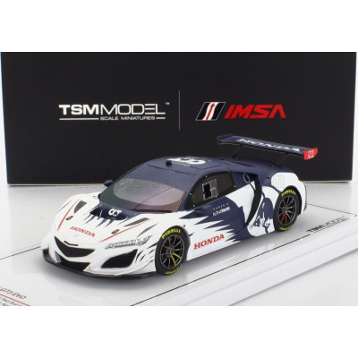 TRUESCALE HONDA NSX GT3 EVO TEAM ALPHA TAURI N 0 RED BULL FORMULA NURBURGRING 2023 YUKI TSUNODA - WHITE BLUE 1/43