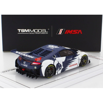TRUESCALE HONDA NSX GT3 EVO TEAM ALPHA TAURI N 0 RED BULL FORMULA NURBURGRING 2023 YUKI TSUNODA - WHITE BLUE 1/43