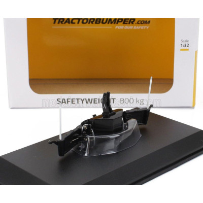 UNIVERSAL HOBBIES ACCESSORIES TRACTOR BUMPER FOR DEUTZ-FAHR - SAFETY WEIGHT 800kg. - BLACK 1/32