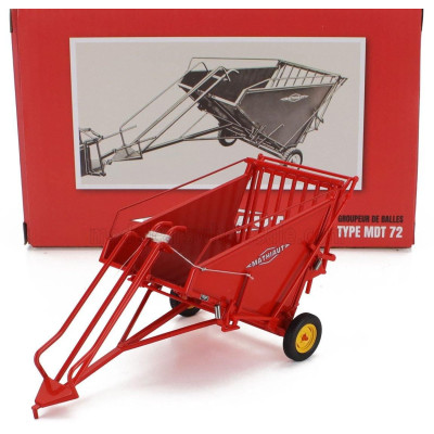 UNIVERSAL HOBBIES ACCESSORIES MATHIAUT MDT 72 - SMALL BALE COLLECTING CART - RED 1/32
