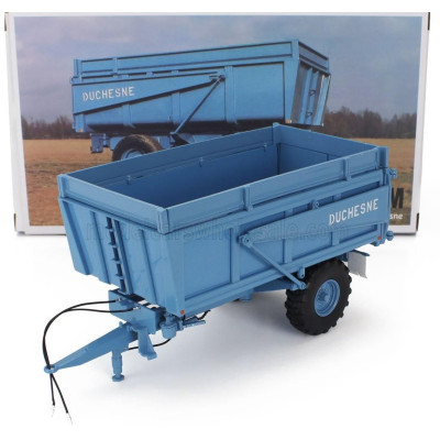 UNIVERSAL HOBBIES ACCESSORIES TRAILER DUCHESNE AGRICOLTURAL TIPPING - LIGHT BLUE 1/32