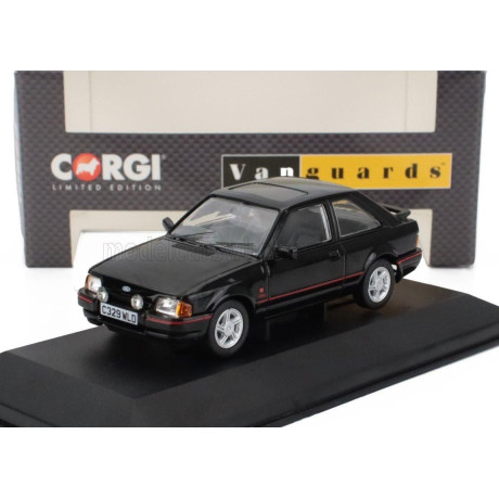 VANGUARDS FORD ENGLAND ESCORT MKIV XR3i RHD 1986 - ENGLAND VERSION - BLACK 1/43