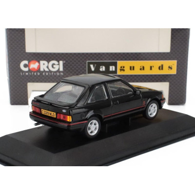 VANGUARDS FORD ENGLAND ESCORT MKIV XR3i RHD 1986 - ENGLAND VERSION - BLACK 1/43