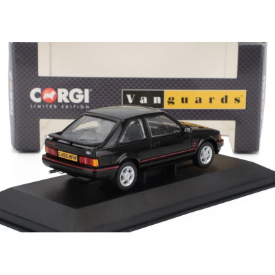 VANGUARDS FORD ENGLAND ESCORT MKIV XR3i RHD 1990 - DEUTSCHLAND VERSION - BLACK 1/43