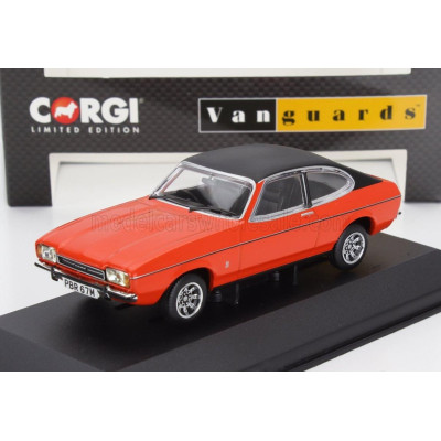 VANGUARDS FORD ENGLAND CAPRI MKII 3.0L GHIA 1981 - RED BLACK 1/43