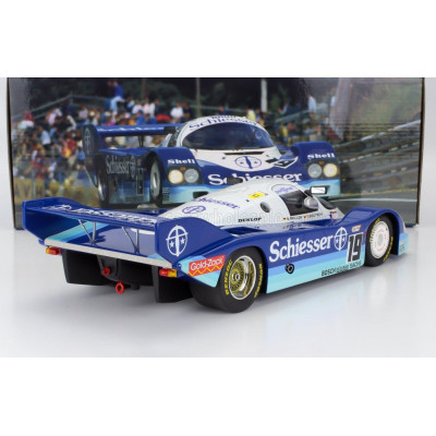 WERK83 PORSCHE 956B 2.6L TURBO TEAM BRUN MOTORSPORT N 19 1000km SPA 1985 STEFAN BELLOF - THIERRY BOUTSEN - 2 TONE BLUE WHITE 1/1