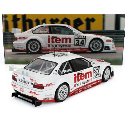 WERK83 BMW 3-SERIES 325i COUPE (E36) TEAM WS-DHL N 34 DTM SEASON 1994 HARALD BECKER - WHITE RED 1/18