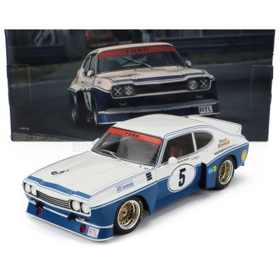 WERK83 FORD ENGLAND CAPRI RS 3100 N 5 ETCC ZANDVOORT 1974 DIETER GLEMSER - TOINE HEZEMANS - BLUE WHITE 1/18