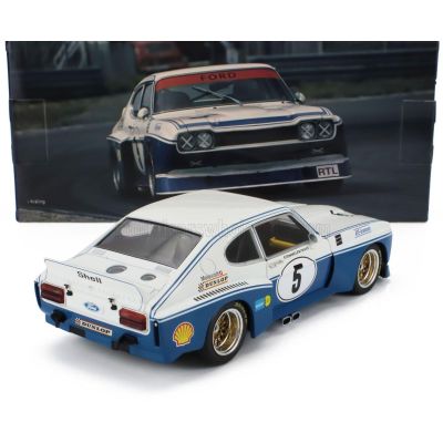 WERK83 FORD ENGLAND CAPRI RS 3100 N 5 ETCC ZANDVOORT 1974 DIETER GLEMSER - TOINE HEZEMANS - BLUE WHITE 1/18