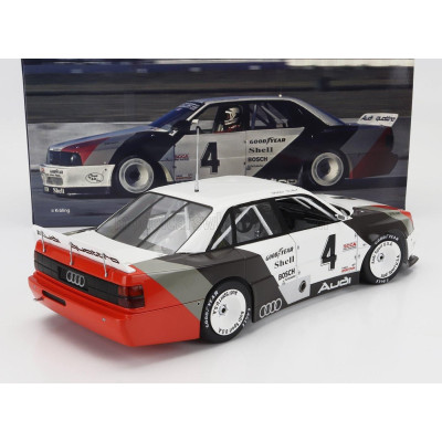 WERK83 AUDI 200 QUATTRO TEAM AUDI SPORT N 4 SIEGER ST. PETERSBURG TRANS-AM 1988 WALTER ROHRL - WHITE GREY RED 1/18