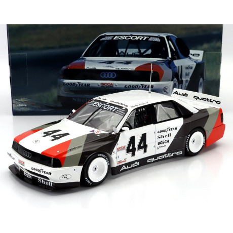 WERK83 AUDI 200 QUATTRO TEAM AUDI SPORT N 44 WINNER TRANS-AM DALLAS 1988 HURLEY HAYWOOD - WHITE GREY RED 1/18