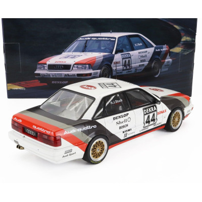 WERK83 AUDI QUATTRO V8 TEAM SCHMIDT MOTORSPORT TECHNIK N 44 WINNER DTM SEASON 1990 HANS JOACHIM STUCK - WHITE GREY RED 1/18