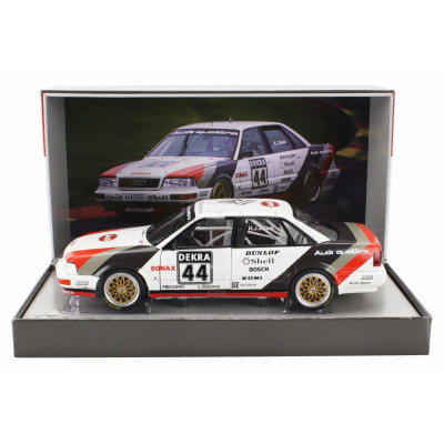 WERK83 AUDI QUATTRO V8 TEAM SCHMIDT MOTORSPORT TECHNIK N 44 WINNER DTM SEASON 1990 HANS JOACHIM STUCK - WHITE GREY RED 1/18